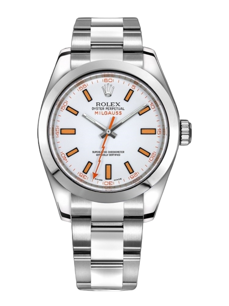 【Super Clone】Rolex Milgauss 116400 Automatic White Dial 40mm Mens Replica Watch