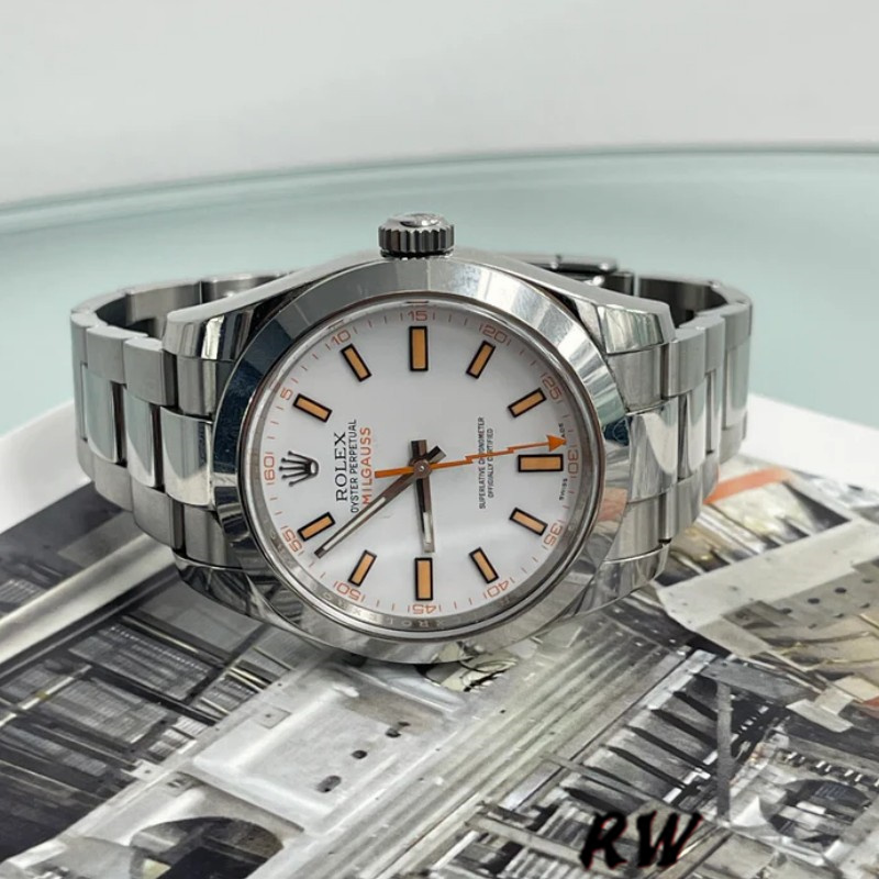 【Super Clone】Rolex Milgauss 116400 Automatic White Dial 40mm Mens Replica Watch