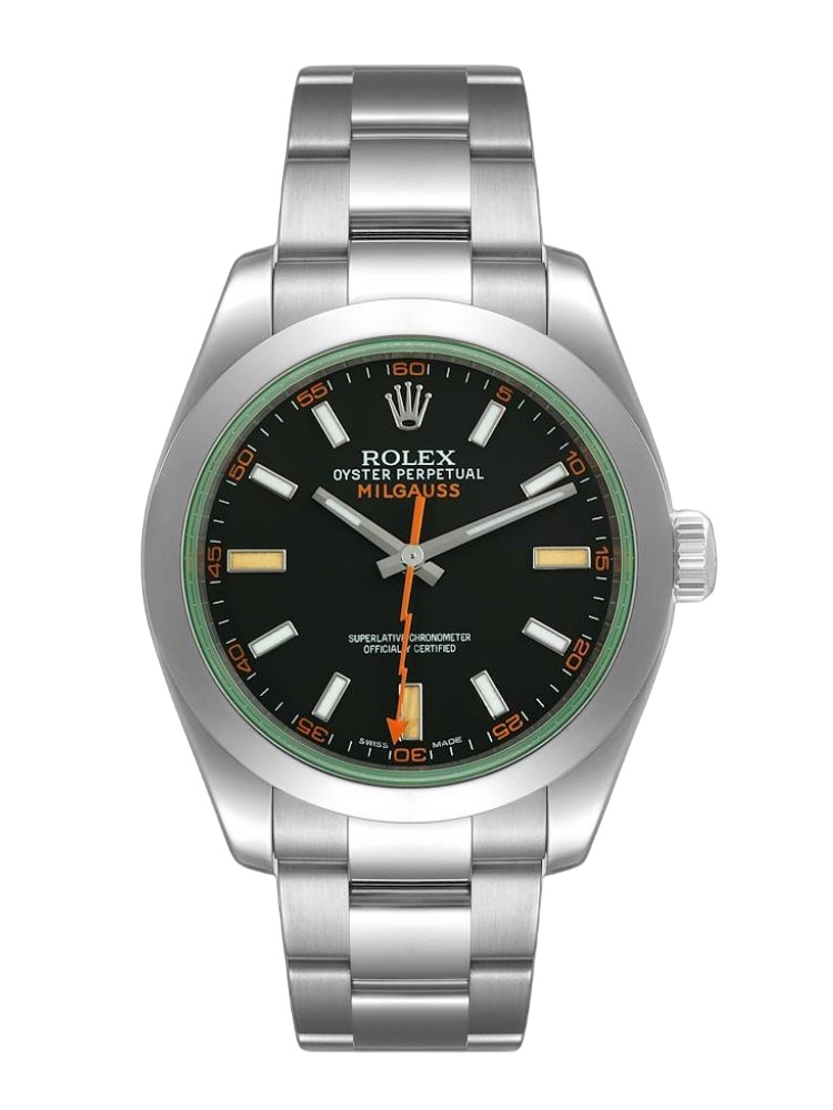 【Super Clone】Rolex Milgauss 116400GV Stainless Steel Black Dial 40MM Mens Replica Watch