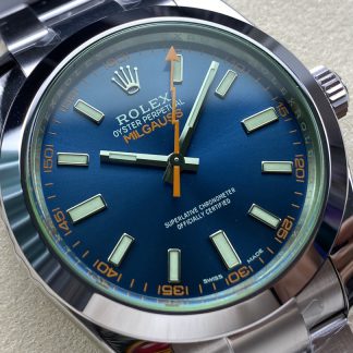 【Super Clone】Rolex Milgauss 116400GV Stainless Steel Z-blue Dial 40mm Mens Replica Watch