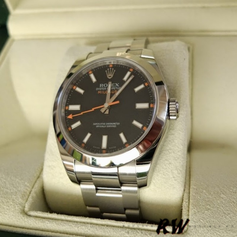 【Super Clone】Rolex Milgauss 116400 Stainless Steel Black Dial 40mm Mens Replica Watch