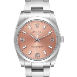 【Super Clone】Rolex Oyster Perpetual Air-King 114200 Salmon Dial 34mm Unisex Replica watch