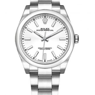 【Super Clone】Rolex Oyster Perpetual Air-King 114200 White Index Dial 34mm Unisex Replica watch