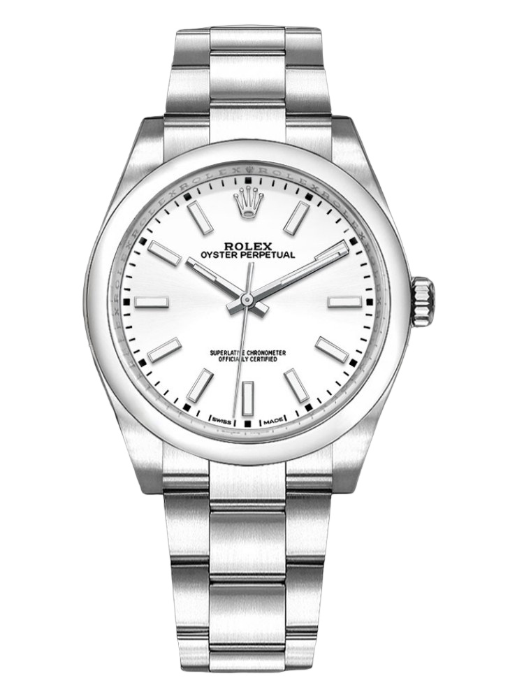 【Super Clone】Rolex Oyster Perpetual Air-King 114200 White Index Dial 34mm Unisex Replica watch