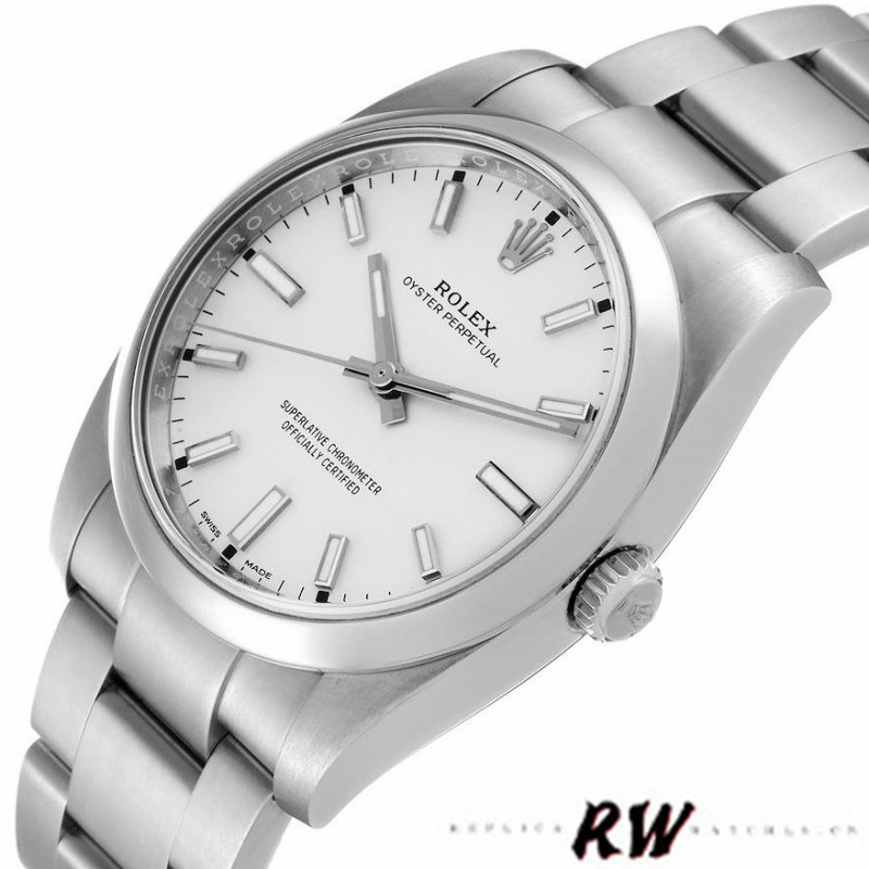 【Super Clone】Rolex Oyster Perpetual Air-King 114200 White Index Dial 34mm Unisex Replica watch