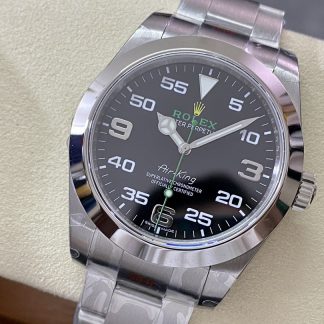 【Super Clone】Rolex Air-King Stainless Steel Black Arabic Dial 116900 40mm Mens Replica Watch