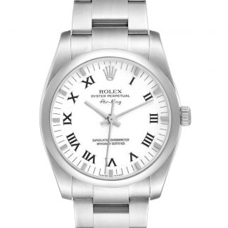 【Super Clone】Rolex Oyster Perpetual Air-King 114200 White Dial 34mm Unisex Replica Watch