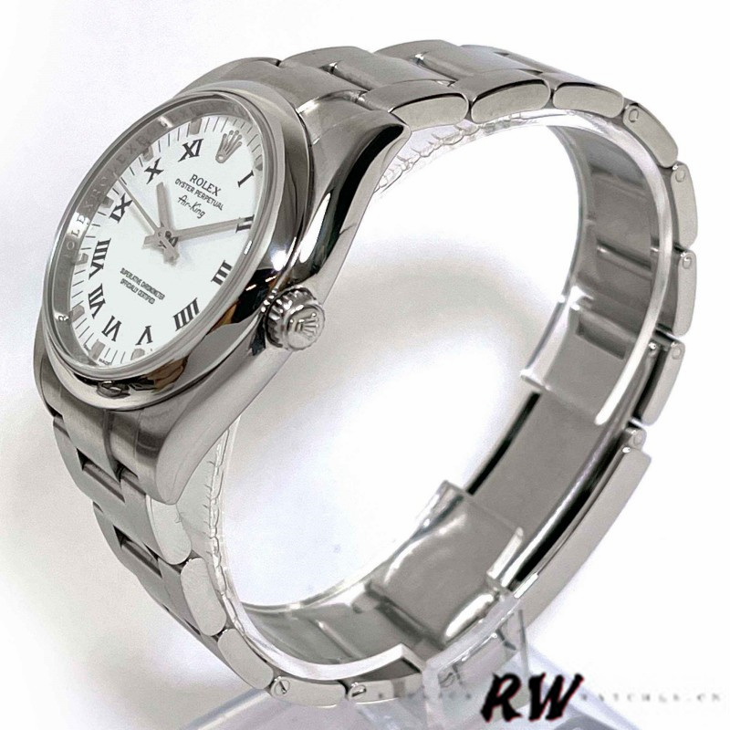 【Super Clone】Rolex Oyster Perpetual Air-King 114200 White Dial 34mm Unisex Replica Watch