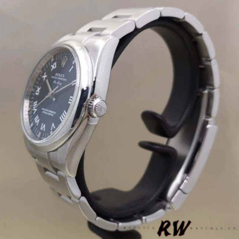 【Super Clone】Rolex Oyster Perpetual Air-King 114200 Blue Dial 34mm Unisex Replica Watch