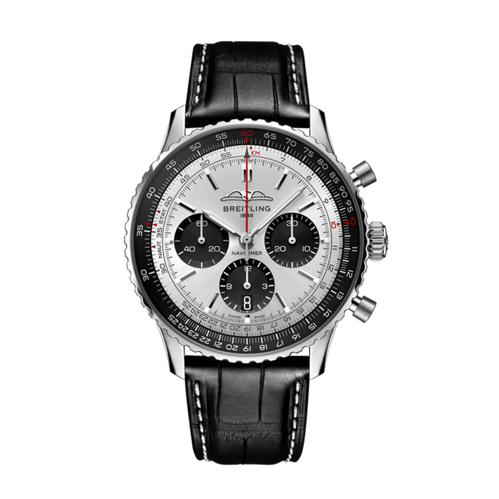 【Super Clone】Breitling AB0138241G1P1 Navitimer B01 Silver Dial - Νew