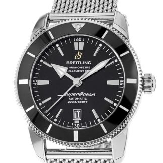【Super Clone】Breitling Superocean Heritage II Black Dail Steel Men's Watch AB2020121-B1A1