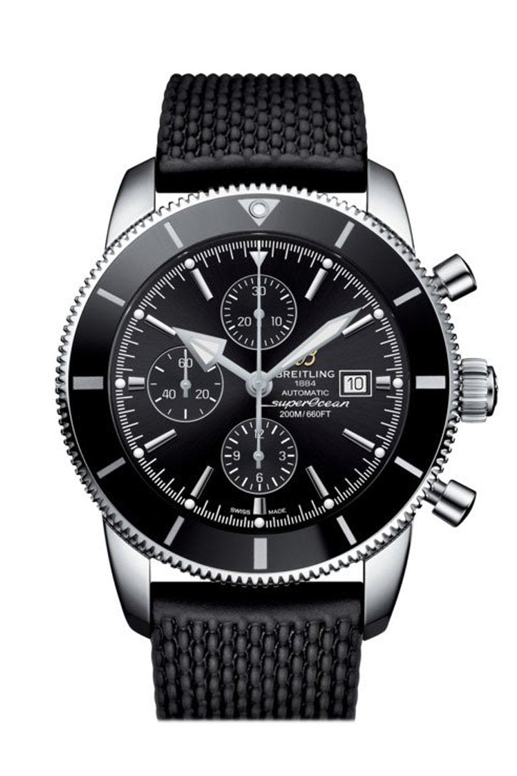 【Super Clone】Breitling Superocean Heritage II chrono Black Rubber Deployment A1331212