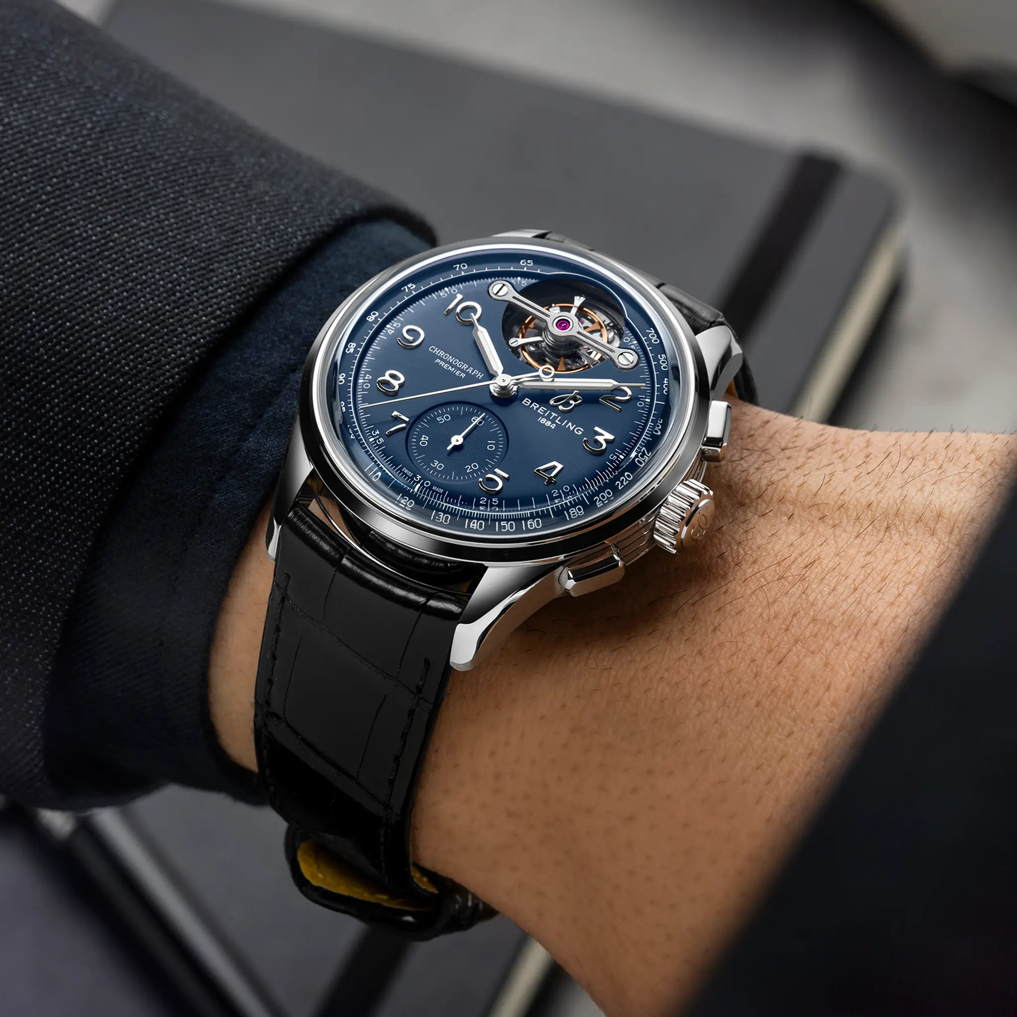 【Super Clone】Breitling Premier B21 Chronograph Tourbillion Willy 42mm LB2120171C1P1