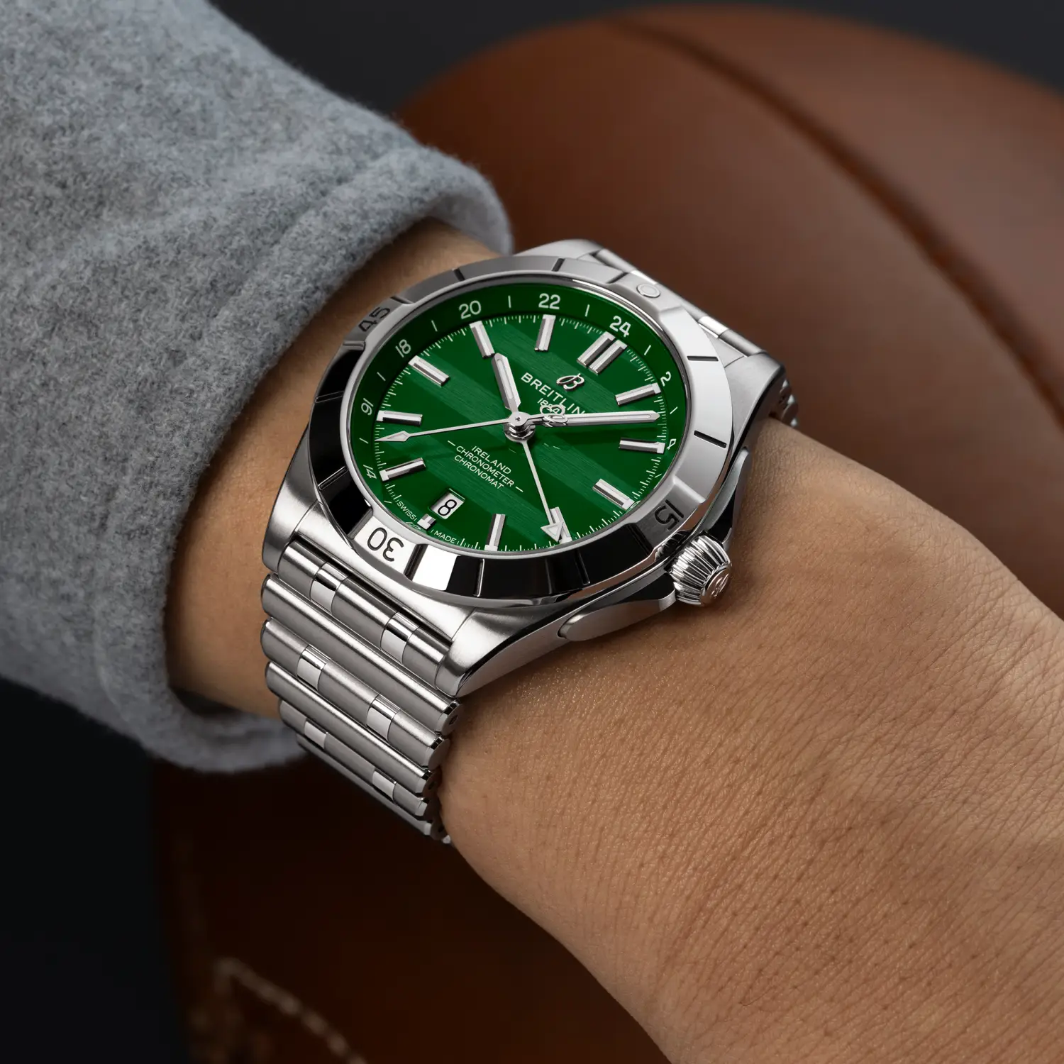 【Super Clone】Breitling Chronomat Automatic GMT 40 Six Nations Ireland A323987B1L1A1