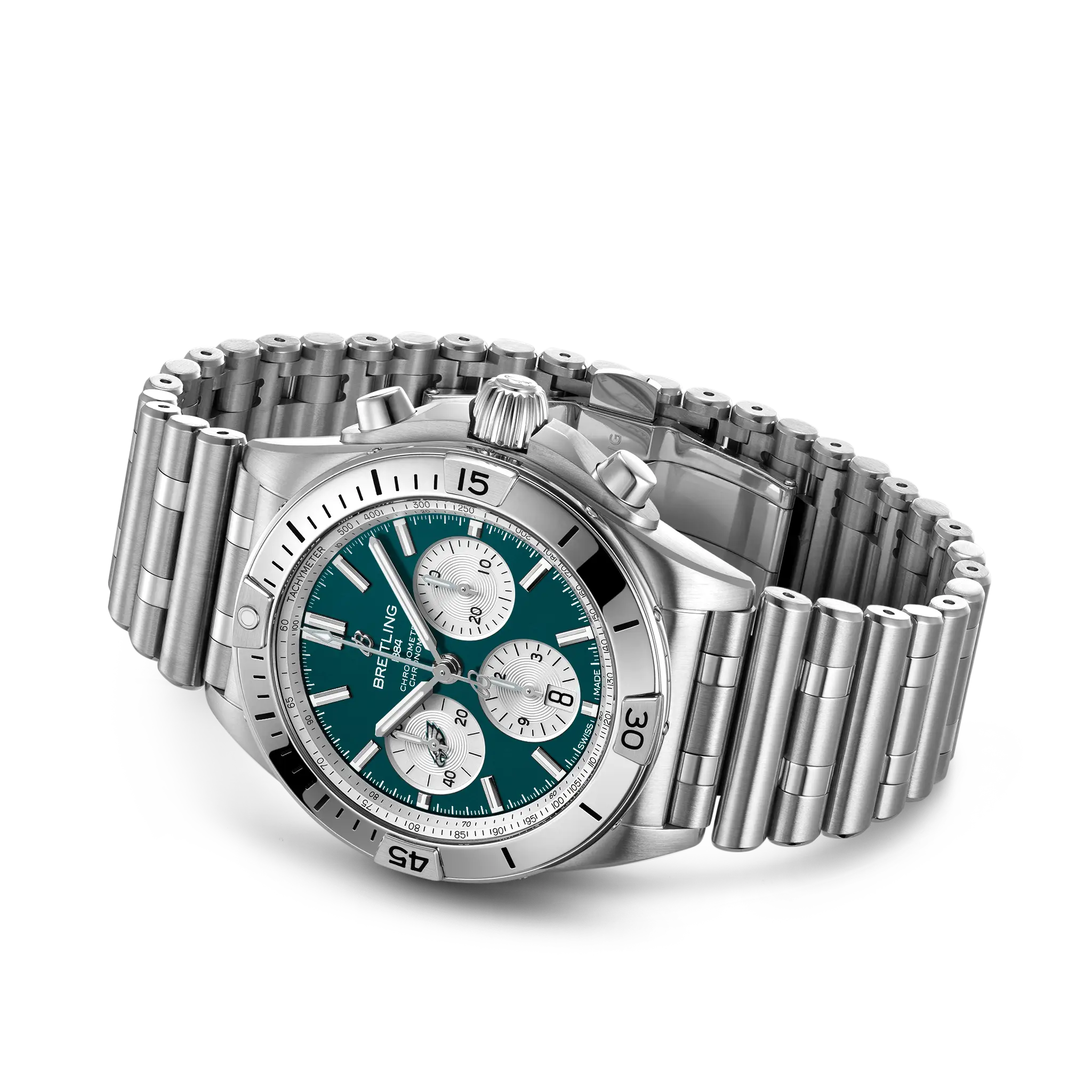 【Super Clone】Breitling Chronomat B01 42 NFL Philadelphia Eagles Edition AB01342B1L4A1