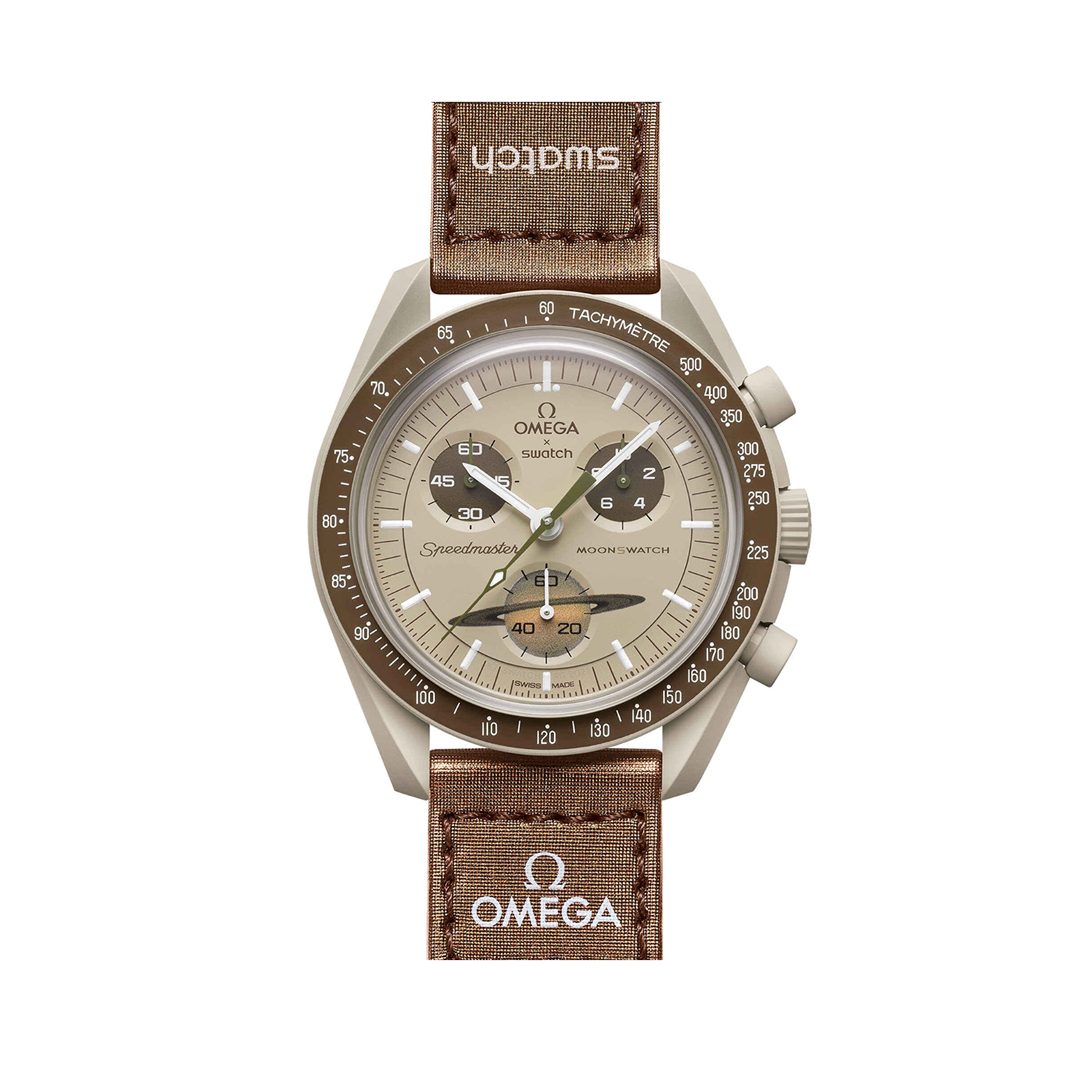 【Super Clone】Swatch x Omega SO33T100 Bioceramic Moonswatch Mission to Saturn