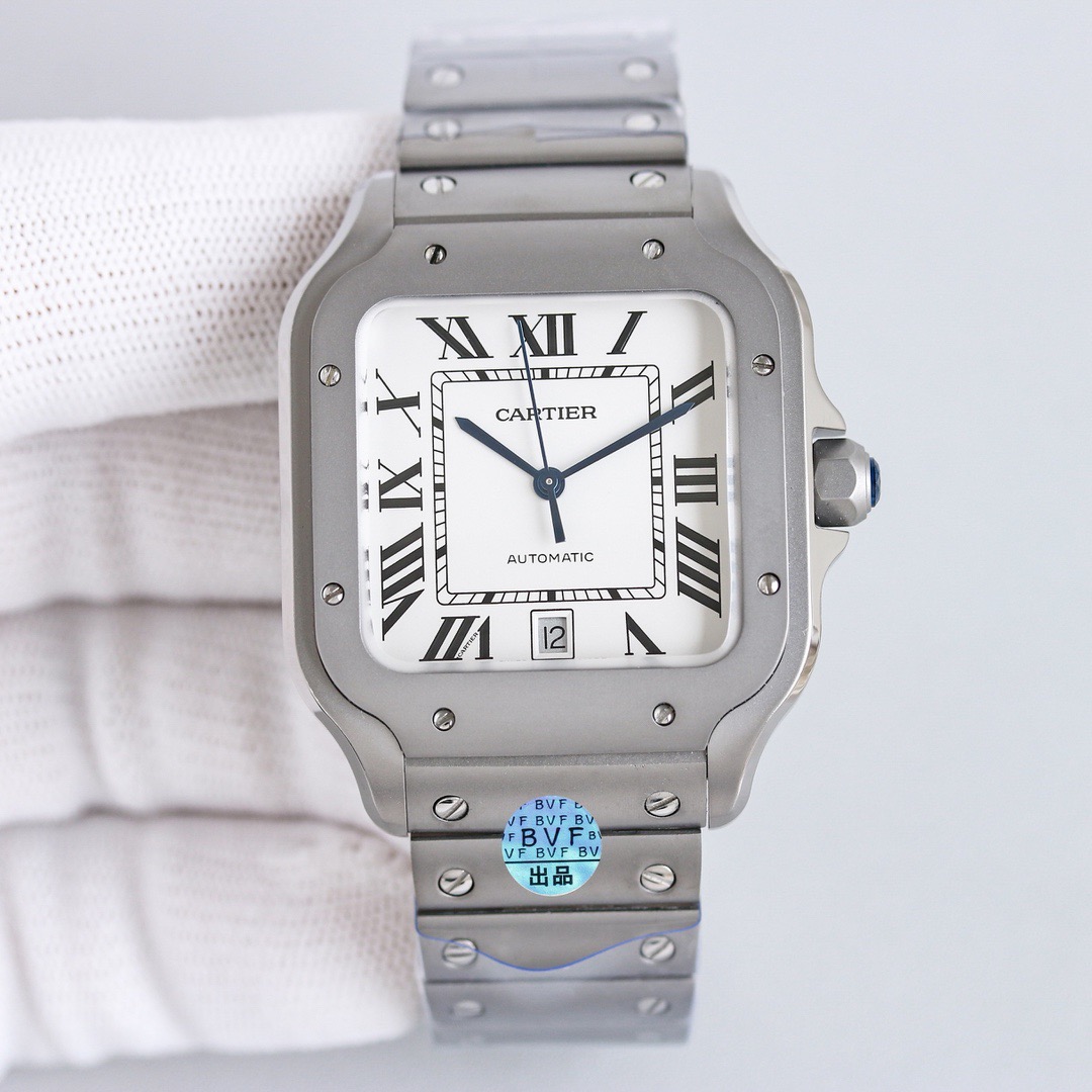【Super Clone】SANTOS Classic Silver 39mm