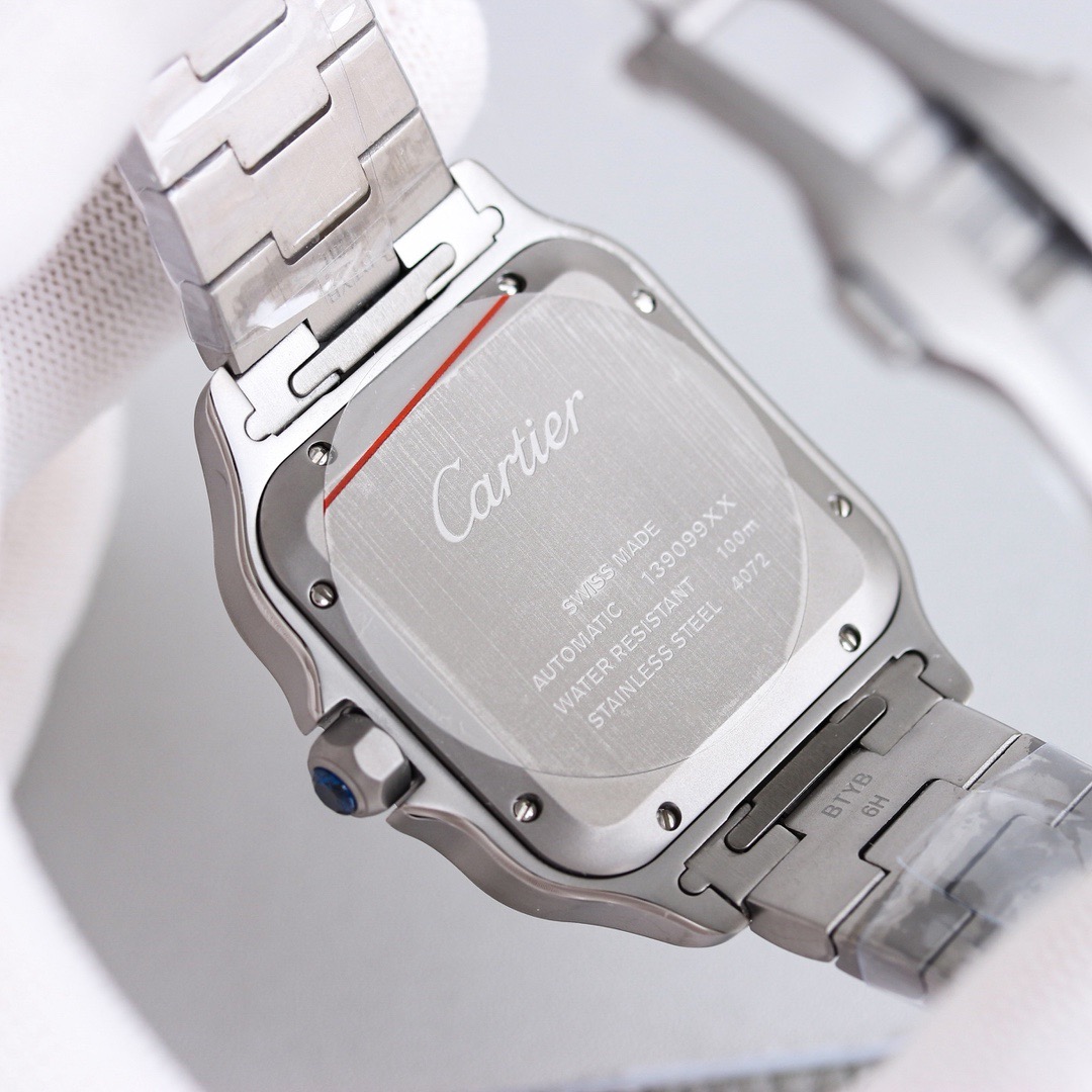 【Super Clone】SANTOS Classic Silver 39mm