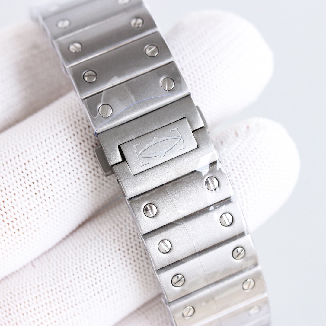 【Super Clone】SANTOS Classic Silver 39mm