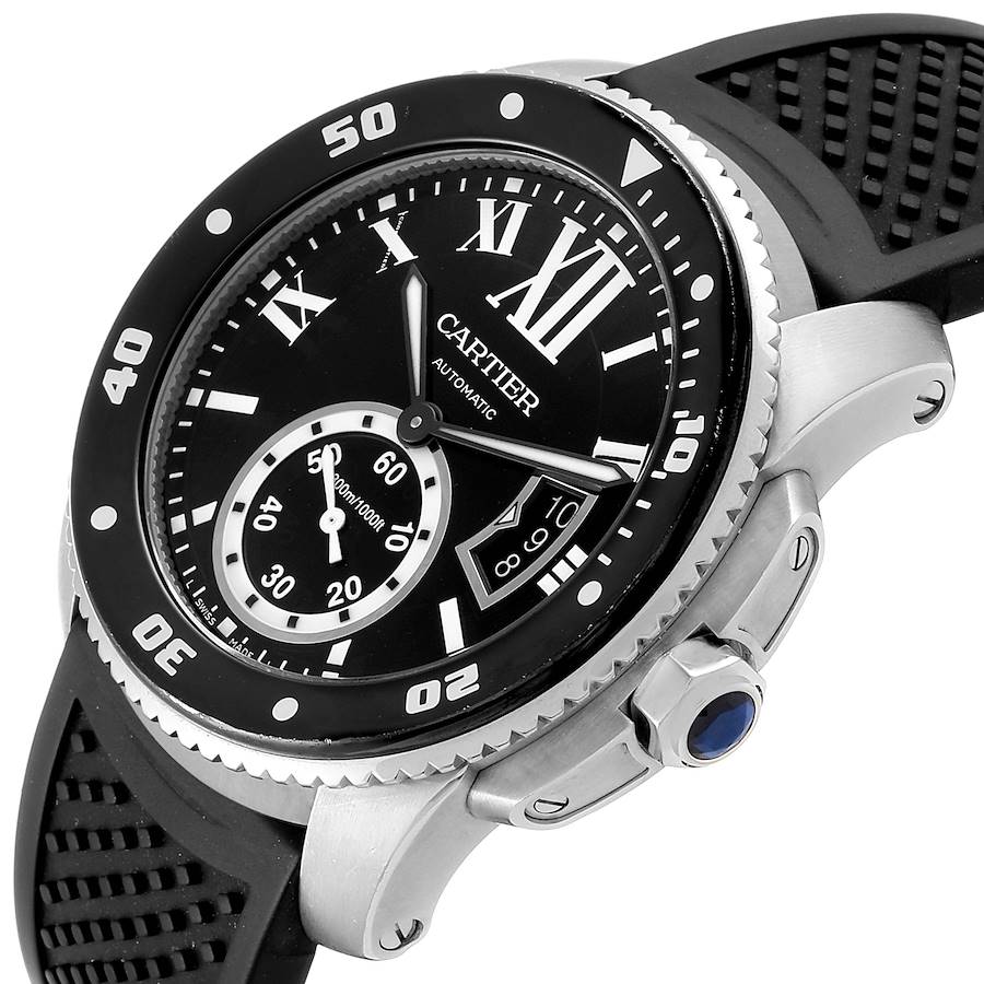【Super Clone】Calibre Diver Black Rubber 42mm