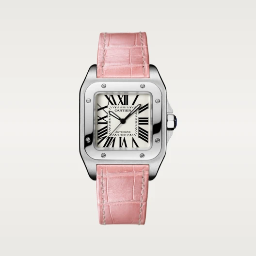 【Super Clone】SANTOS 100 Pink Strap 35.6mm