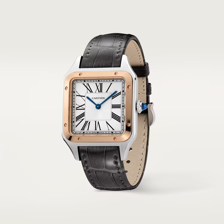 【Super Clone】SANTOS-DUMONT Rose Gold Mix 46mm