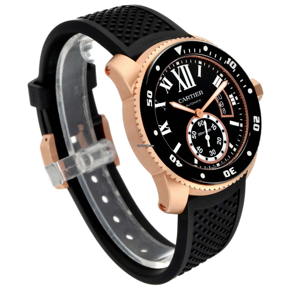 【Super Clone】Calibre Rose Gold Black 42mm