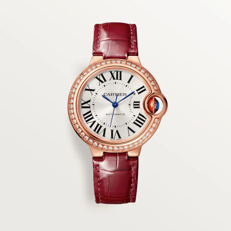 【Super Clone】BALLON BLEU Diamond Rose Gold 33mm