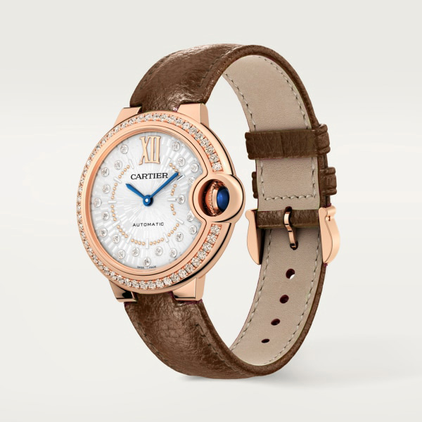 【Super Clone】BALLON BLEU Diamond Rose Gold 33mm