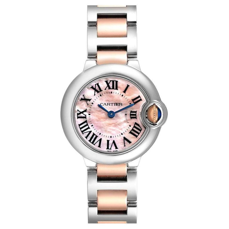 【Super Clone】BALLON BLEU Pink Mother of Pearl Dial 28mm