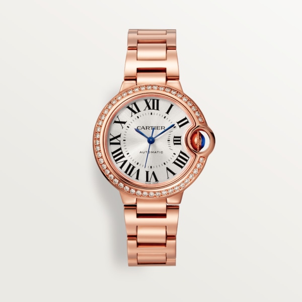 【Super Clone】BALLON BLEU Diamond Rose Gold 33mm