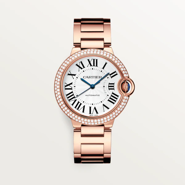 【Super Clone】BALLON BLEU Diamond Rose Gold 36mm