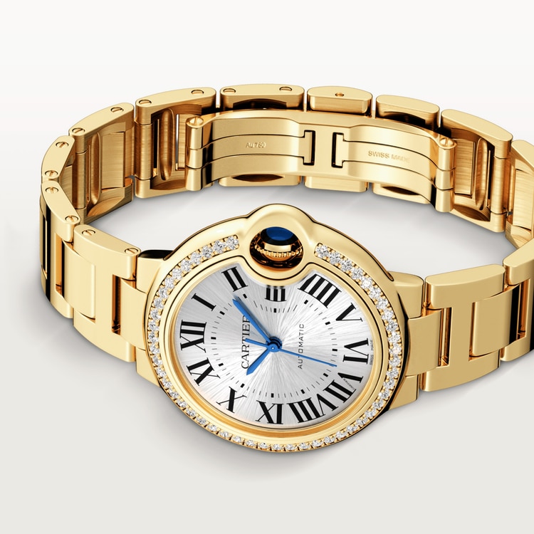 【Super Clone】BALLON BLEU Diamond Yellow Gold 33mm