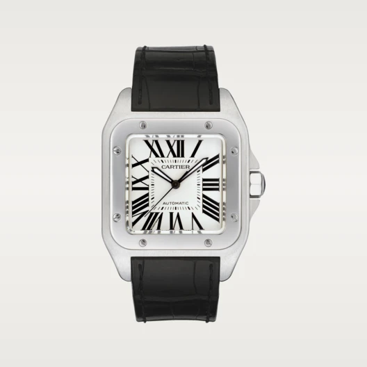 【Super Clone】SANTOS 100 Silver Gray 38mm