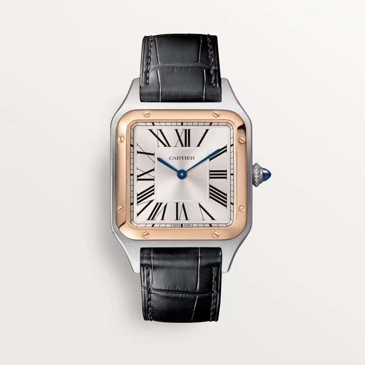 【Super Clone】SANTOS-DUMONT Rose Gold Mix 46mm