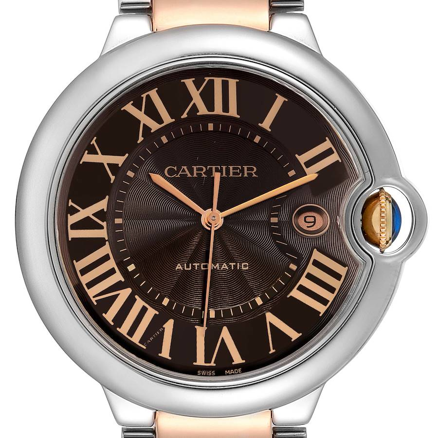 【Super Clone】BALLON BLEU Rose Gold Mix Chocolate 42mm
