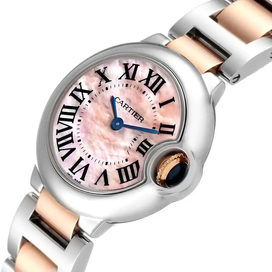 【Super Clone】BALLON BLEU Pink Mother of Pearl Dial 28mm
