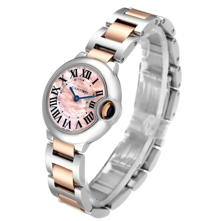 【Super Clone】BALLON BLEU Pink Mother of Pearl Dial 28mm