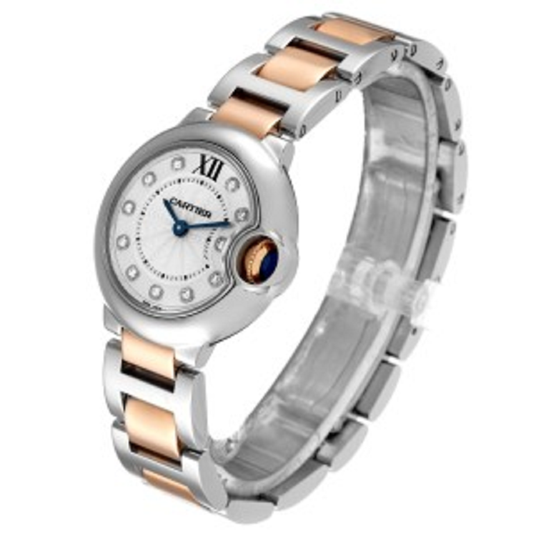 【Super Clone】BALLON BLEU Rose Gold Mix Diamond Dial 36mm