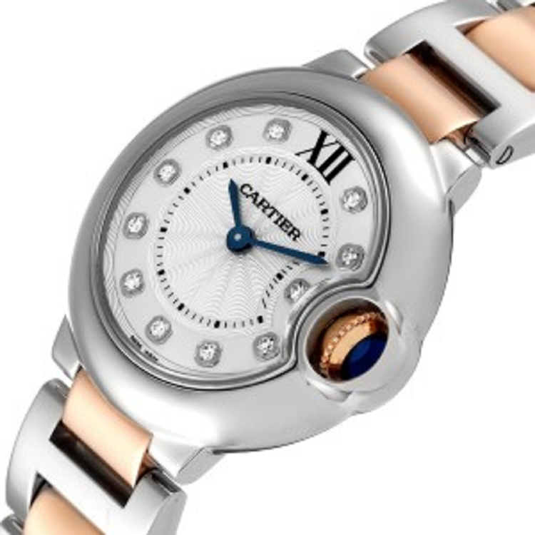 【Super Clone】BALLON BLEU Rose Gold Mix Diamond Dial 36mm