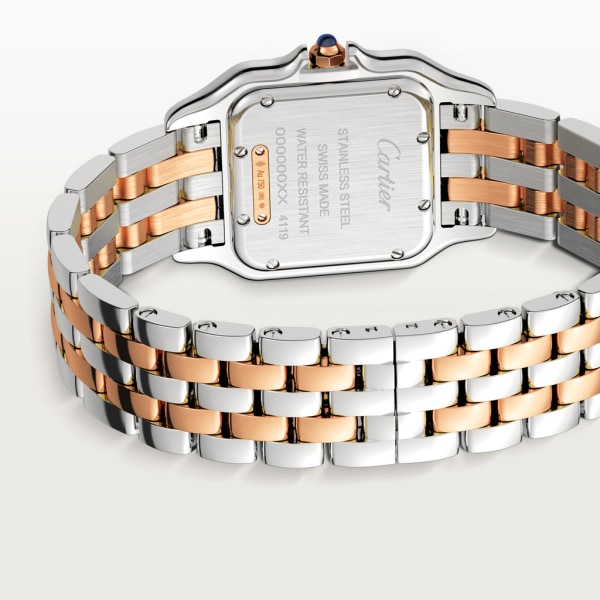 【Super Clone】PANTHERE Rose Gold Mix Diamond 30mm