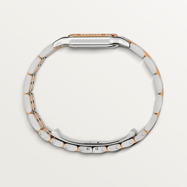 【Super Clone】PANTHERE Rose Gold Mix Diamond 30mm