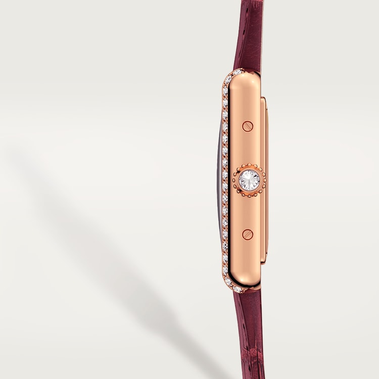 【Super Clone】TANK LOUIS  Rose Gold Diamond 22mm