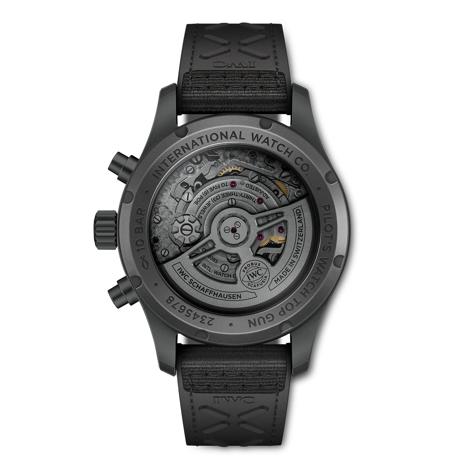 【Super Clone】【Top replica】IWC-Pilot's Watch Chronograph 41 TOP GUN Ceratanium (IW388106)