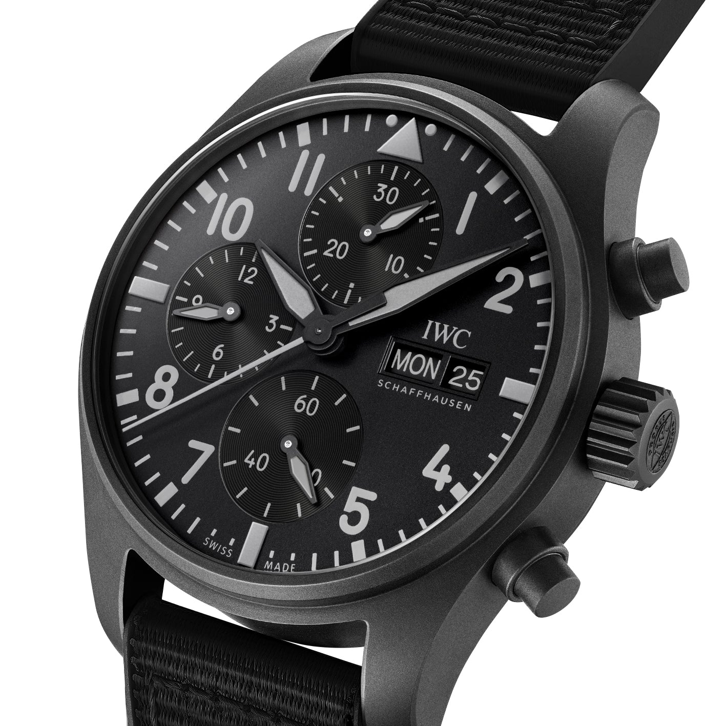 【Super Clone】【Top replica】IWC-Pilot's Watch Chronograph 41 TOP GUN Ceratanium (IW388106)