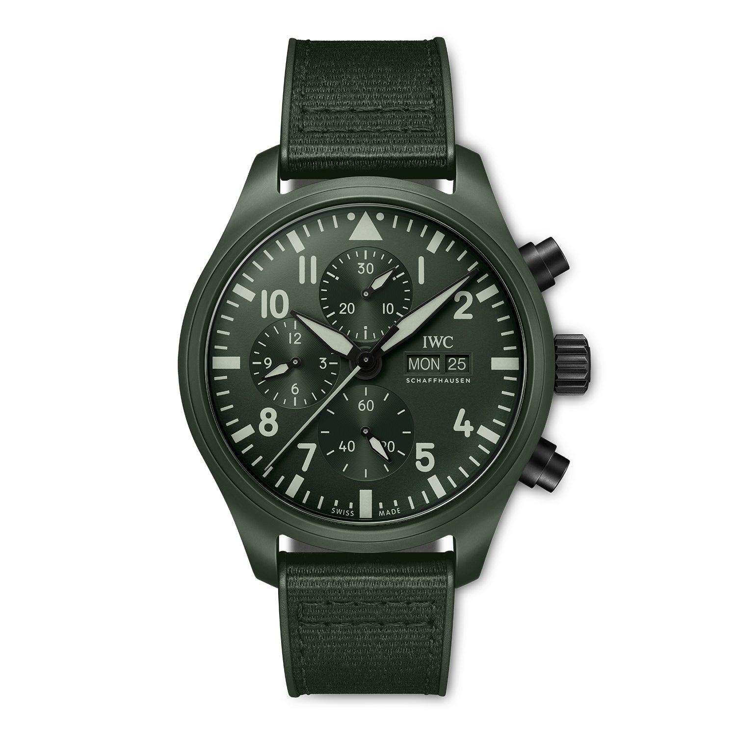 【Super Clone】【Top replica】IWC-Pilot's Watch Chronograph TOP GUN "Woodland" (IW389106)