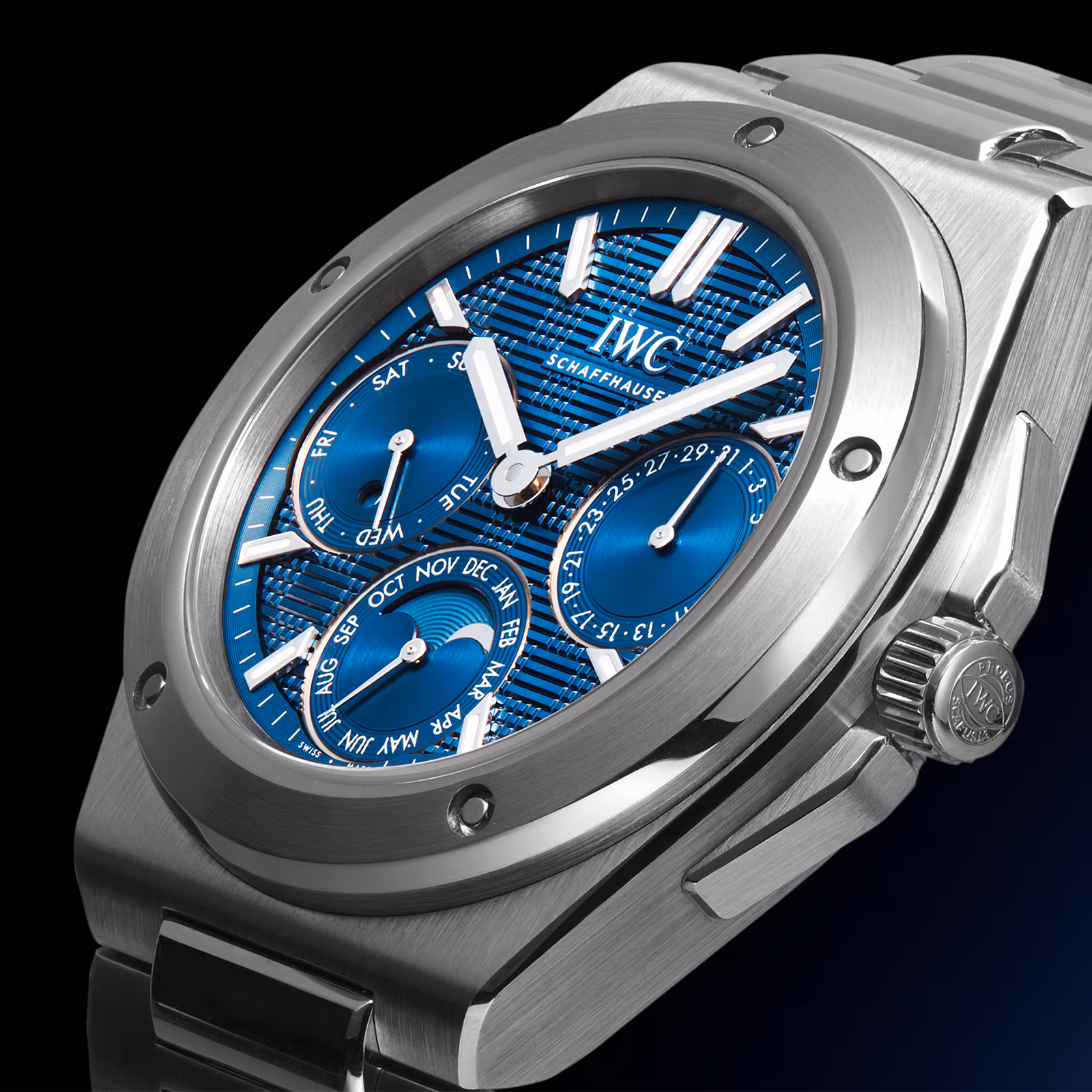 【Super Clone】IWC Ingenieur Perpetual Calendar 41mm MensWatch Blue IW344903