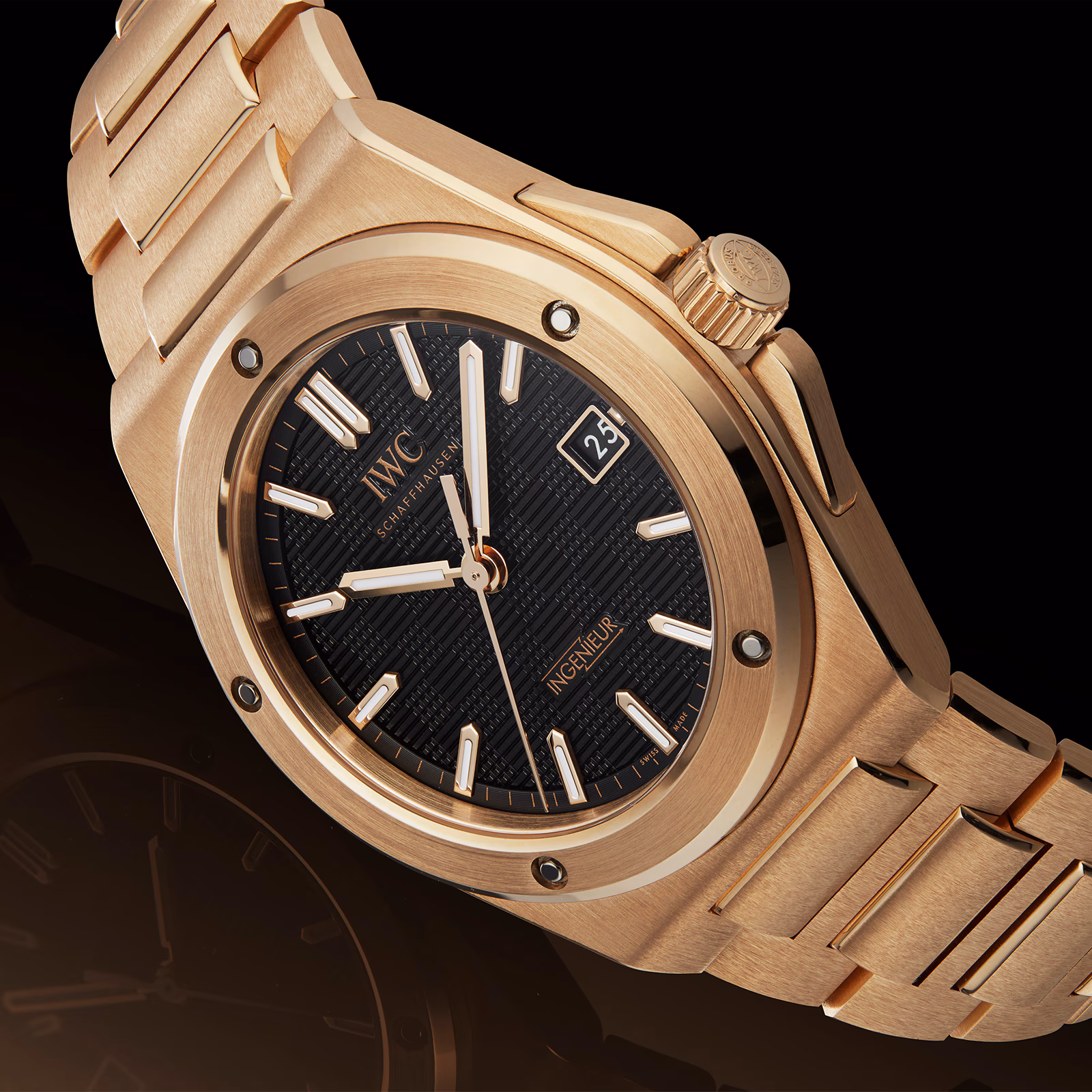 【Super Clone】IWC Ingenieur Automatic 40mm Mens Watch Black IW328702