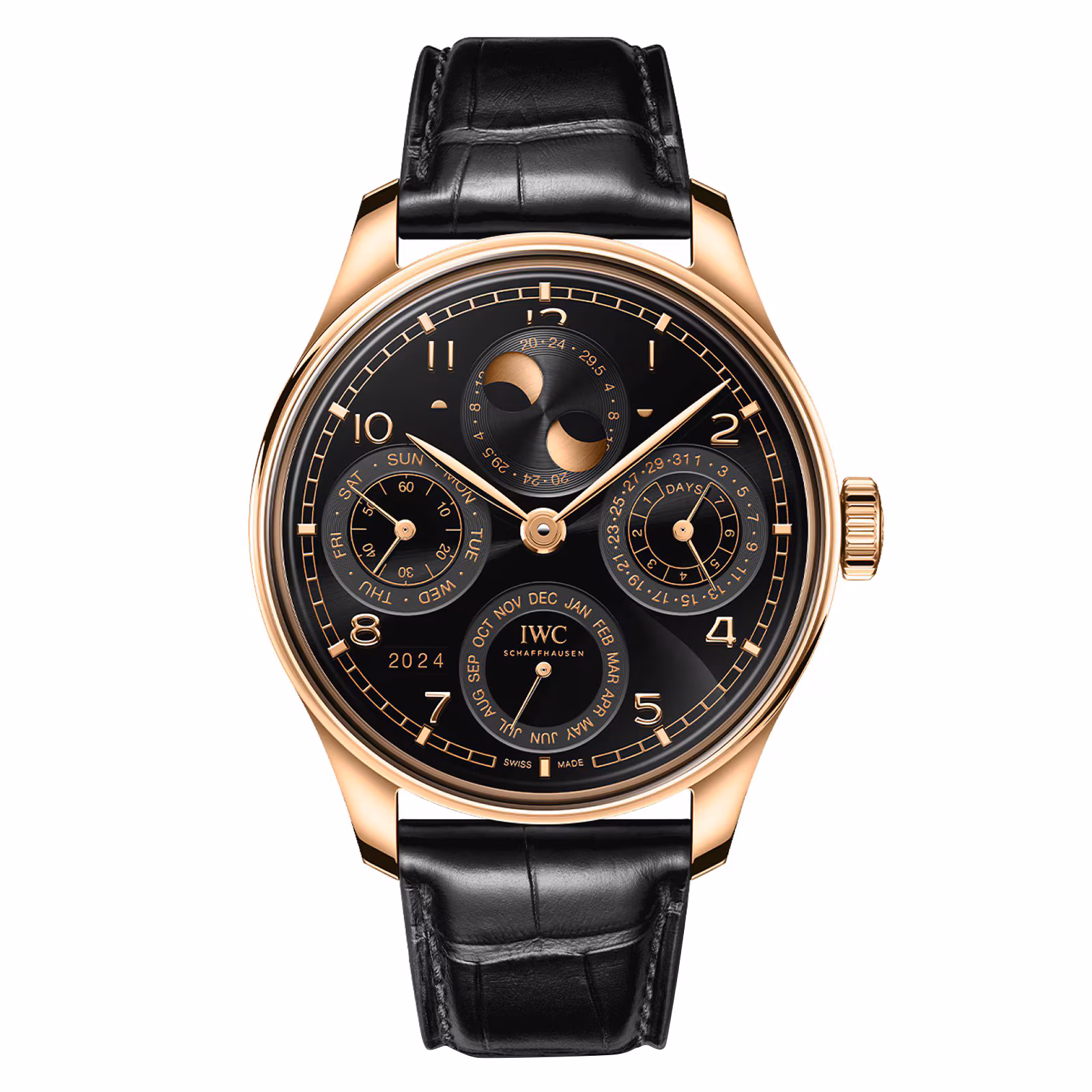 【Super Clone】IWC Portugieser Perpetual Calendar 44 Obsidian IW503702