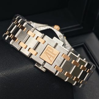 【Super Clone】Audemars Piguet Royal Oak Selfwinding Silver dial, 37mm, Steel and 18k Rose gold,